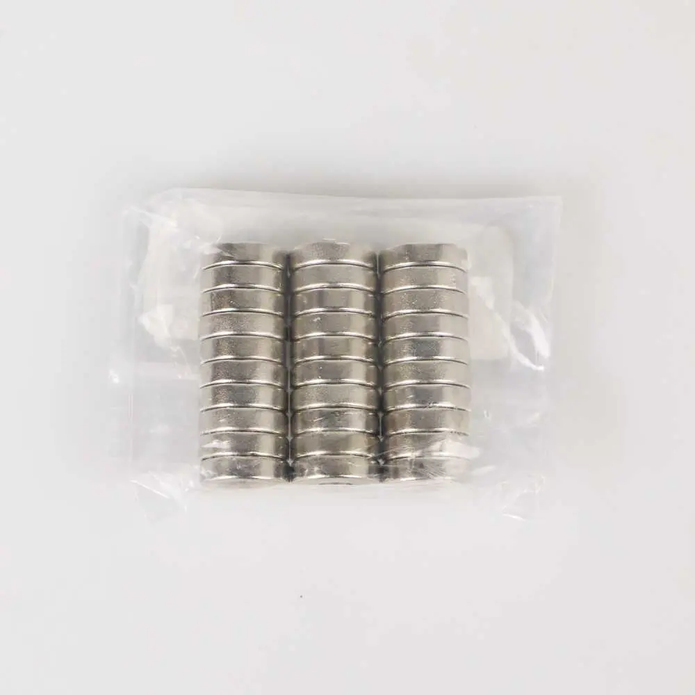 N25 10x3mm 30 PCS - D21 Silver