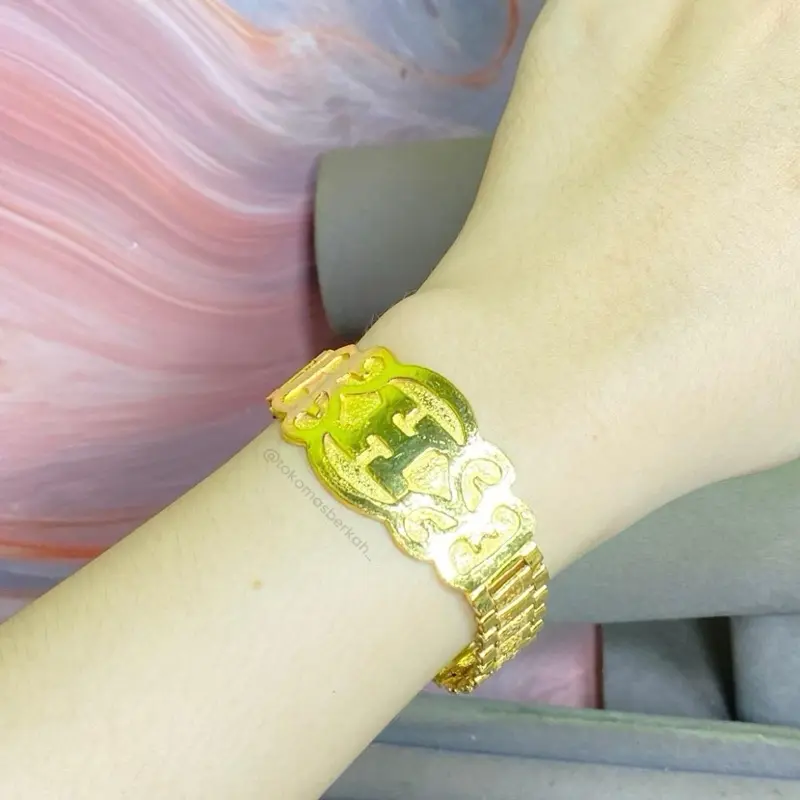 Gelang Rol3x Daun lapis emas 24k (250ml) 3
