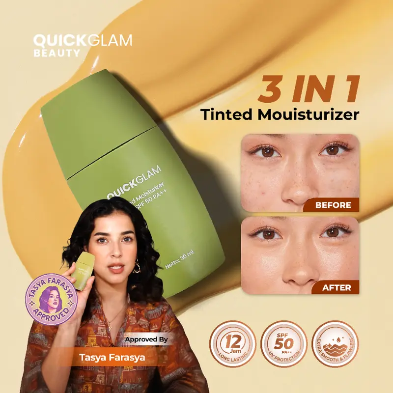 FS Quickglam Tinted Foundation and Loose Powder Wajah Concealer 0