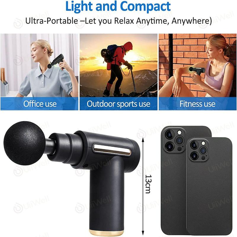 Product Introduction of Alat pijat Elektrik/massage gun/alat pijat/electric/Alat Terapi otot Alat Relaksasi otot Fasia Muscle Massager Gun Pijat Serbaguna Pengecil 35