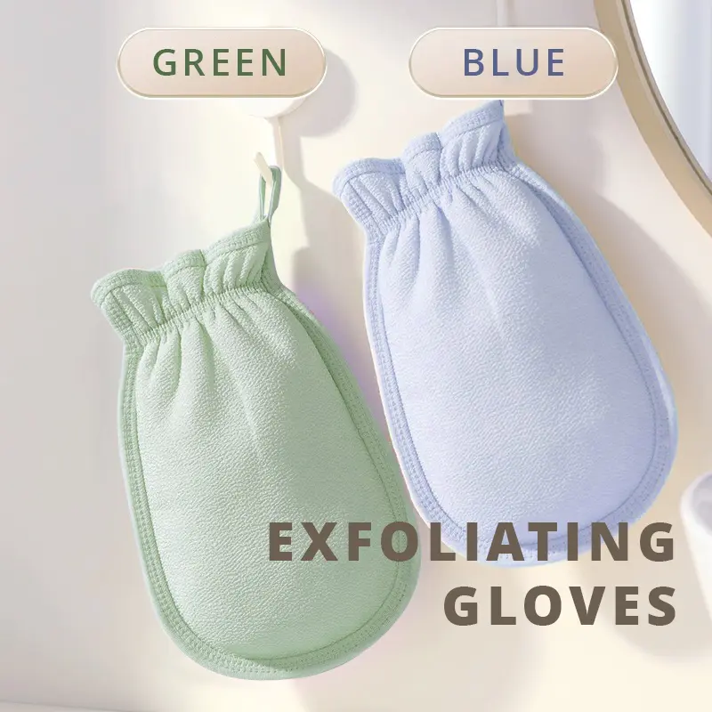 Shower Scrub Exfoliating Glove Loofah | Double-sided Reusable Durable | Unisex Suitable for All Skin Types bodyscrub business Light Accessory