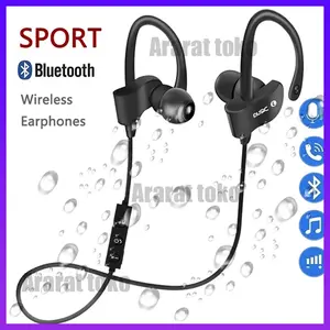 Earphone Earbud Headset Nirkabel Tahan Keringat Olahraga dengan Mikrofon untuk Ponsel IOS Android OPPO Xiaomi 56S Earphone Bluetooth Nirkabel In-Ear