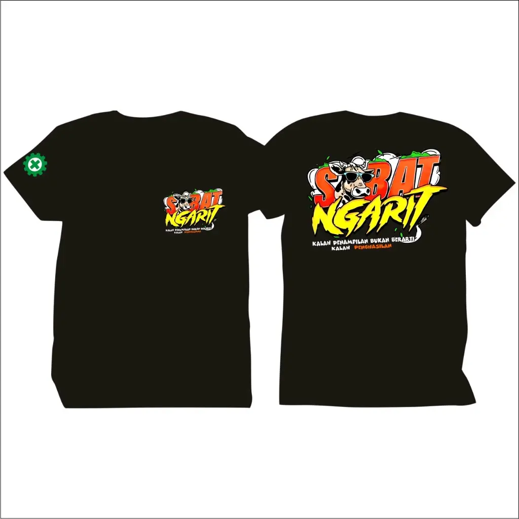 Baju Distro Sobat Ngarit V2 Desain Terbaru Unisex - Kaos Distro Sobat Ngarit Kata Kata Mas Iyun Viral Kaos Putih Hitam Pria / Wanita