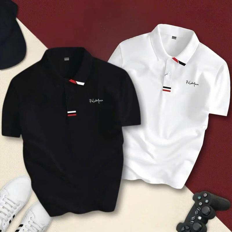 COMBO 2 ÁO POLOMAN VẢI THUN CÁ SẤU POLY