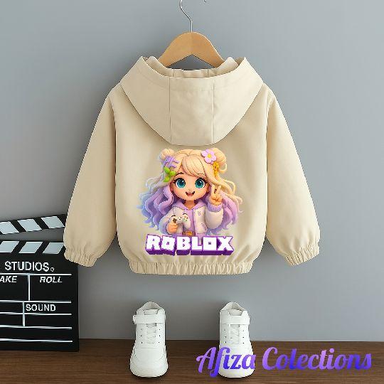 Jaket Anak Perempuan Bergambar Roblox Cantik Terbaru Bahan Premium Berkualitas Fashion