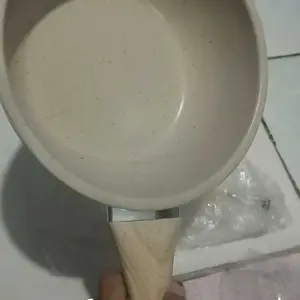 [PROMO BULAN INI] {PO 25 HARI DIKIRIM} TEXANIA Saucepan Panci 20cm Wajan Anti Lengket Warna Cream Kitchenware