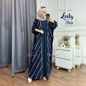 Elsindi Batik Kaftan Premium Motif Laily Bahan Rayon Premium Super Adem Jumbo Allsize Gaya Kekinian Tebal Nyaman Dipakai anggun Mewah  elegan  kaftan  kelelawar
