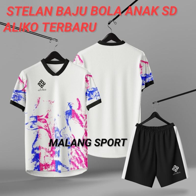 ALIKO STELAN JERSY BOLA ANAK BOLA FUTSAL DAN VOLY SSB PUTRA PUTRI SEET BAJU CELANA 0