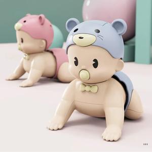 Baby Crawling Doll Crawling Baby Pacify Toys with Baby Trying Sound and light Early education for Girls & Kids