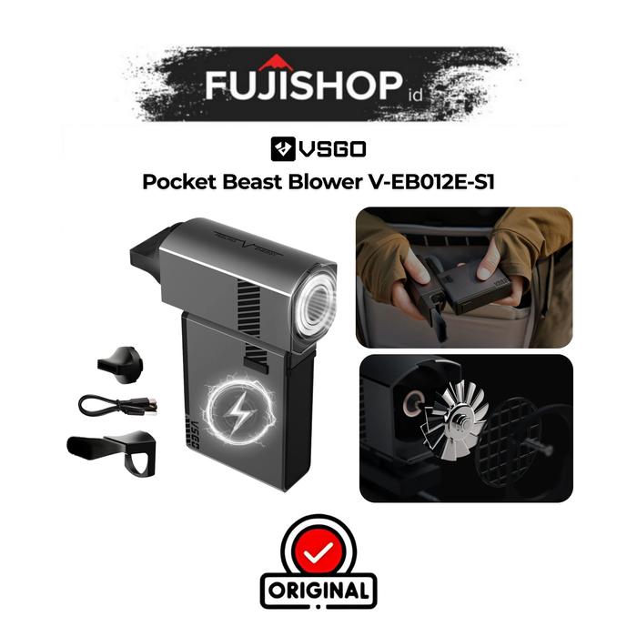 Gambar VSGO Pocket Beast Blower V-EB012E-S1 / VSGO Portable Palm Turbo Air Duster - V-EB012E-S1 dari FUJISHOPid Kota Administrasi Jakarta Pusat Tokopedia