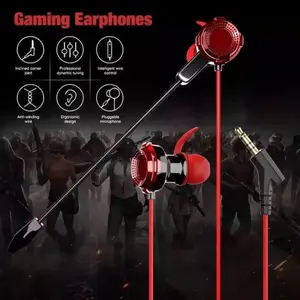 XG120 Wired Earphone with Microphone Handsfree Stereo Bass Sports Music Headphone Game Headset