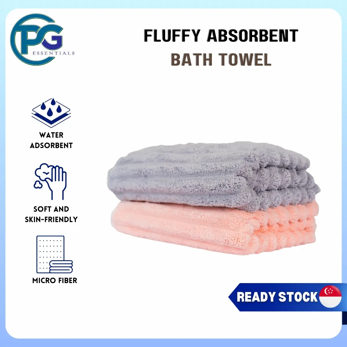 Comfy Microfiber Fluffy Absorbent Bath Towel for Daily Use absorbent  towel