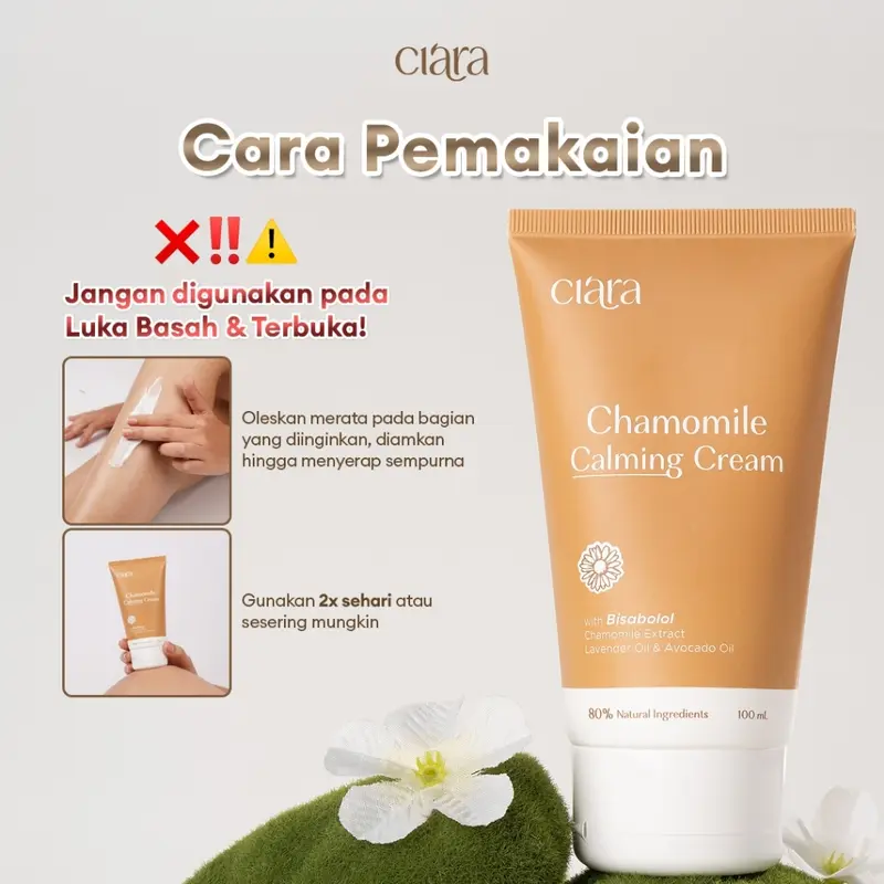 Ciara Avocado Calming Liquid Wash X Chamomile Calming Cream Melembutkan Kulit dan Kulit Gatal 4