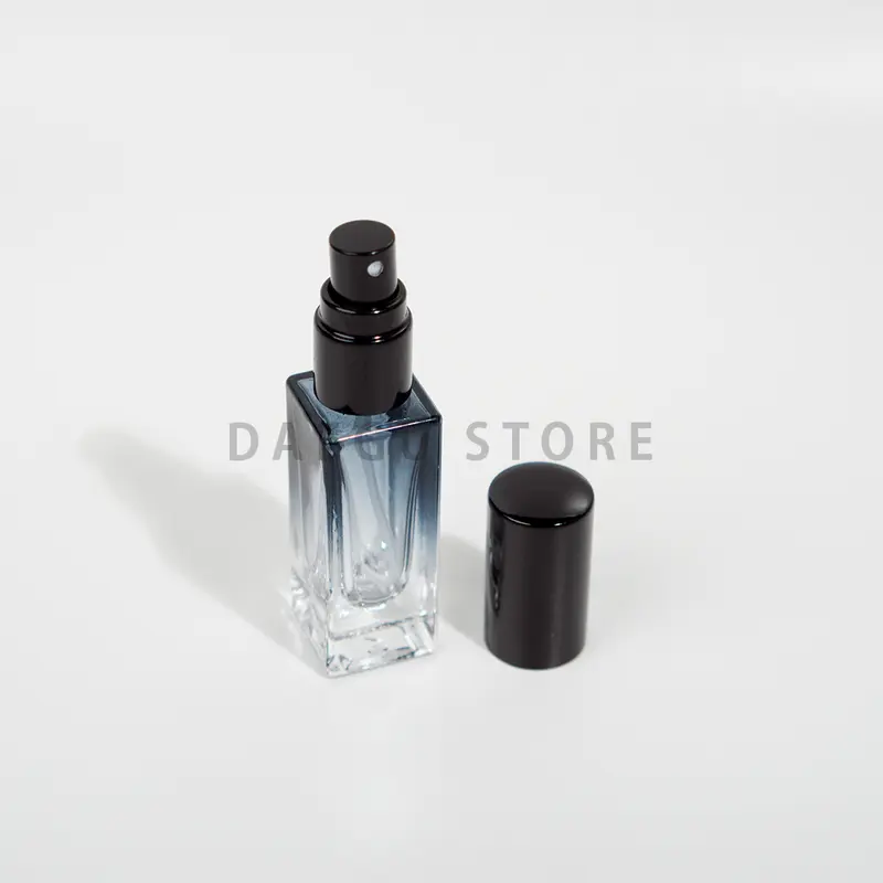 Botol Parfum Spray Kaca Tebal - BIRU TRANSPARAN Refill Tester Mini Discovery Set 4