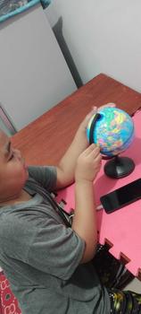 Product Review of DONGY Portable Baby Home School World Map Globe Ball Toys for Creative Gift for Baby G from J**n 0