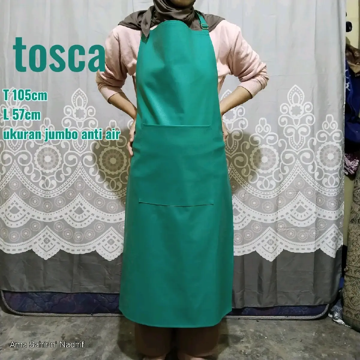 CELEMEK POLOS JUMBO APRON  Sintetis Waterproof anti AIR & MINYAK UKURAN JUMBO