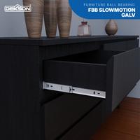 Gambar DEKKSON Furniture Ball Bearing Rel Laci Dorong FBB DT45 Slowmotion GALV - 250MM dari Dekkson Official Shop Kota Administrasi Jakarta Barat 3 Tokopedia
