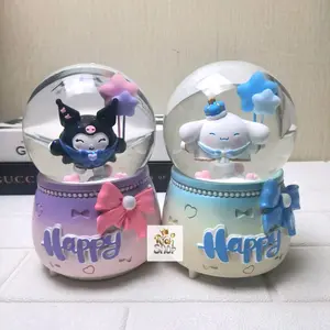 Snowball Size Jumbo Salju Otomatis  Kotak Musik Bola Air Salju Kaca Kristall Waterball Snowglobe Lampu