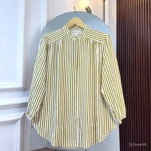 AZURA STRIPE SHIRT WANITA KEMEJA SALUR BUSUI FRENDLY DAILY OFFICE