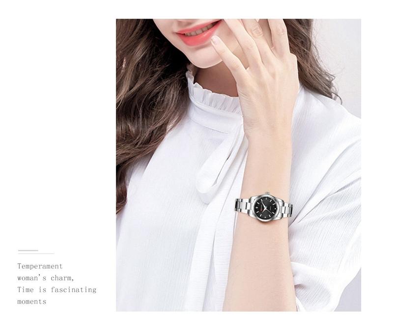 Product Introduction of ARLANCH Simple Korean Style Women's Watch Trend Quartz Waterproof Stainless Steel Watch 310 35