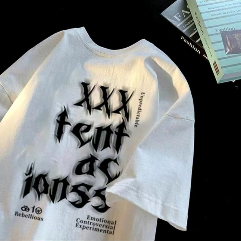 kaos distro tacion atasan retro lengan pendek /baju kaos pria wanita Loose Fit Tshirt Combed Polos Oblong Custom Santai 4