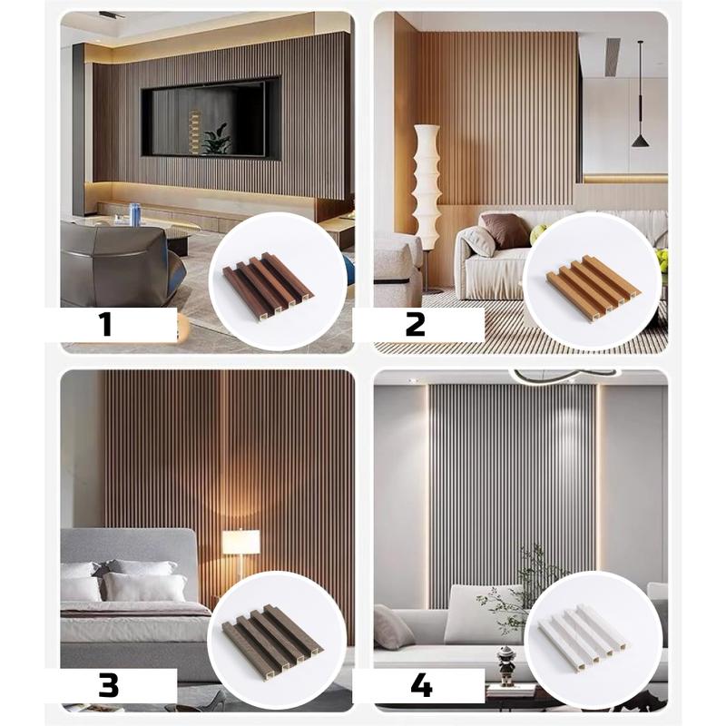 Wood WPC Wall panel 2.9Meter*16cm Dekorasi Dinding Anti Rayap Dan Anti Air WPC Aestetic Dinding Motif Kayu 3D WALL PANEL PVC KAYU / BACKDROP TV / PINTU KAMUFLASE ELEGAN 7