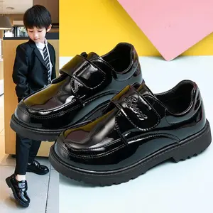 Mommyhoky Sepatu Formal Anak Cowok Import Sp316 Sepatu Casual Pantofel Laki-laki Kulit Premium Sol Karet Non-slip Warna Hitam Size 27-38