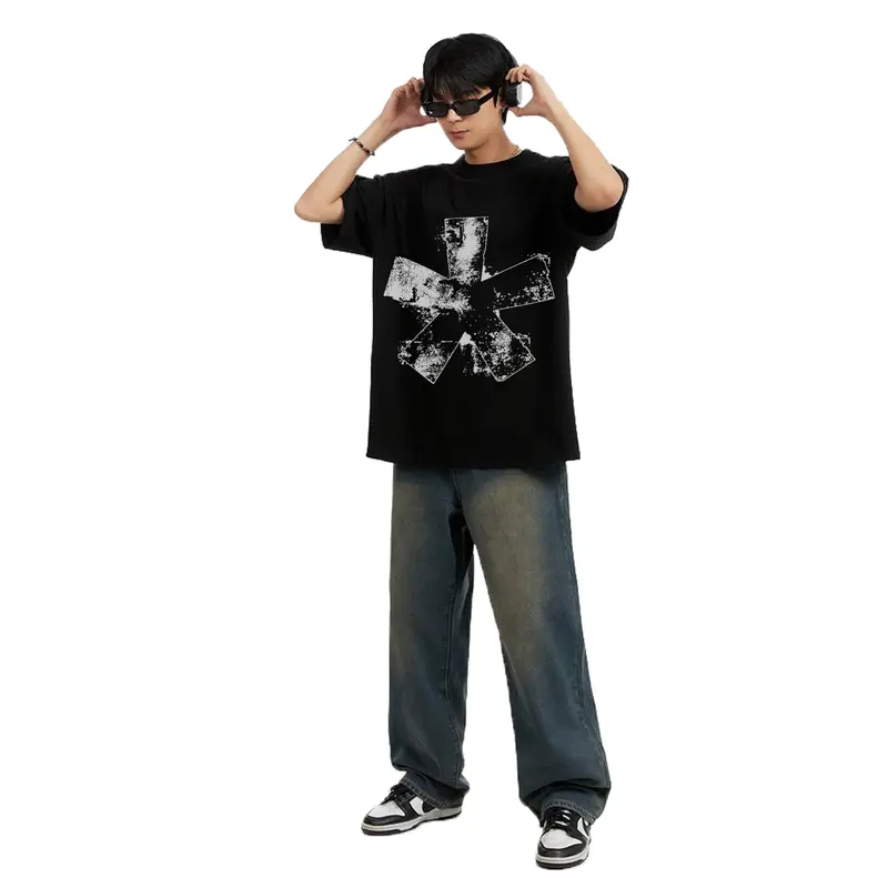 ORLEN DENIM | Boxy Fit Kaos Oversized Tshirt Black Pria dan Wanita Cotton Combad 20s 5