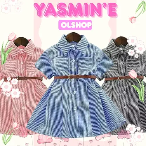 Orin Dress Anak Perempuan Kekinian Viral Bahan Katun