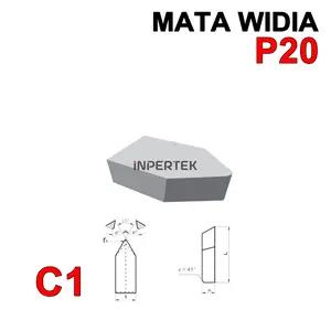 Mata Widia C116 P20 Pahat Bubut Tip C 116 P 20 Cemented Carbide Brazed