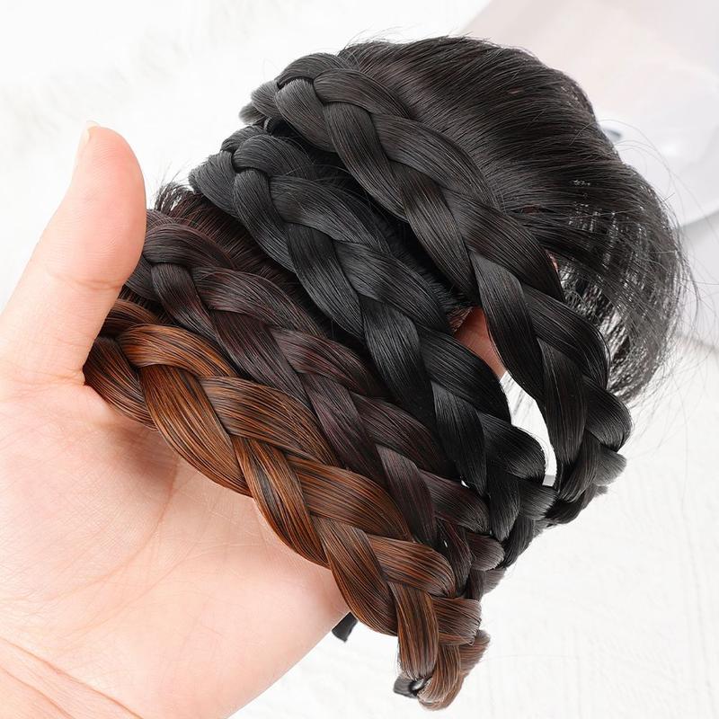 PONI BANDO KEPANG Wig Bando Poni Wanita Clip Headband Poni Palsu Anti Slip dan Nyaman dipakai Wig Poni Rambut Palsu Tulang Ikan 7