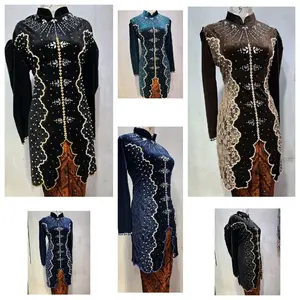 kebaya ibu besan sanghai beludru kombinasi broklat Tunik