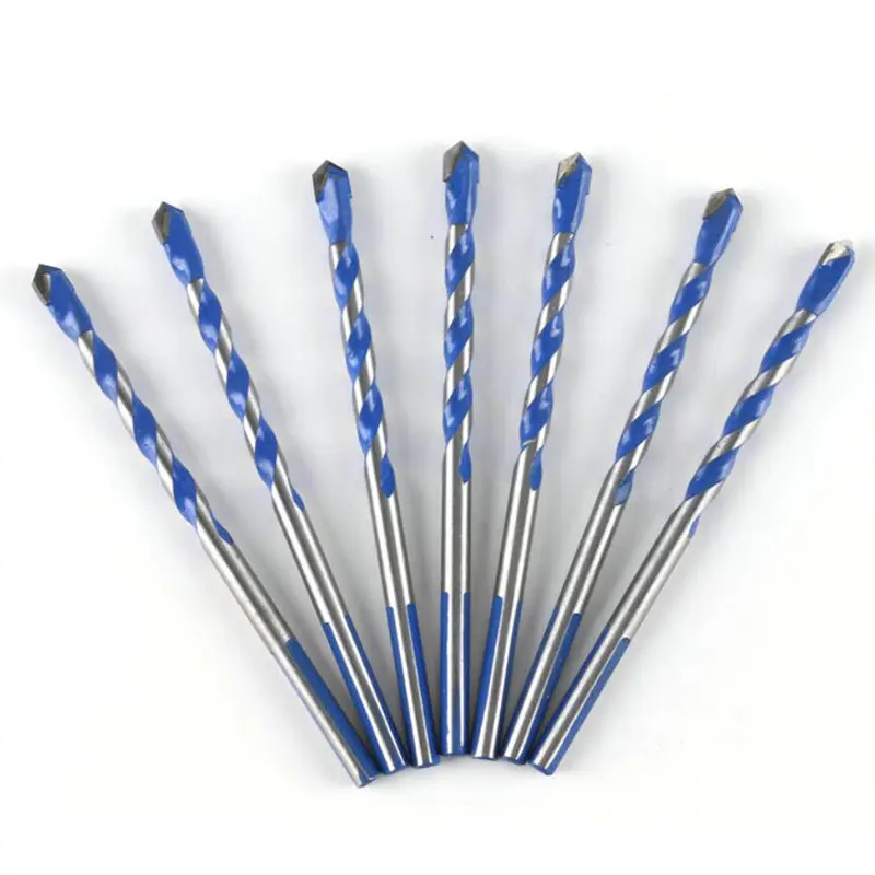 Mũi khoan đa chức năng chất lượng cao, Xanh da trời 3mm đến 12mm, 1 mảnh, Spade xoắn 2