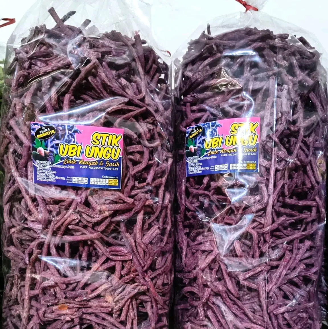 Stik Ubi Ungu 1kg Keripik Ubi Ungu 1kg Cemilan Sehat Viral Makanan Ringan Ubi Ungu