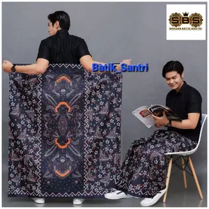 #SARUNG BATIK MOTIF KUPU HITAM//Sarung batik santri putra-putri//Sarung batik gus iqdam viral