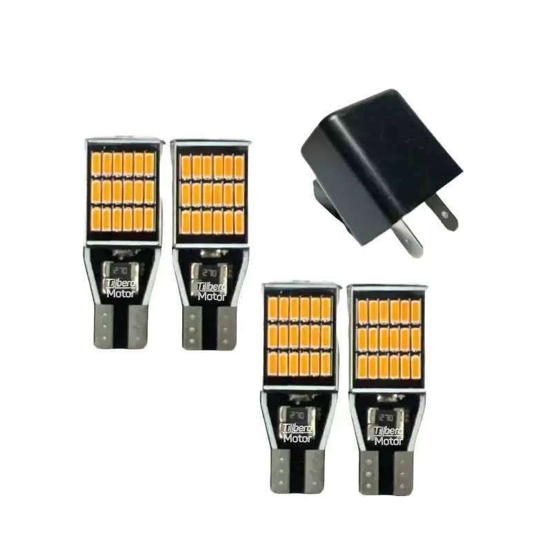 Paket Flasher Sen CR7 Plus 4 Pcs Lampu Sein Sen Dajjal 45 Mata Super Terang untuk Semua Motor - Motorcycle 0