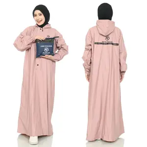 JAS HUJAN MANTEL RAINCOAT BY MADANI GAMIS/MUSLIMAH WANITA KEKINIAN PVC LENTUR TEBAL ANTI REMBES