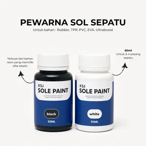 KSJ Paint – Cat Midsole & Sole untuk Rubber, Boost,Plastik, TPR & Phylon -  • Anti Crack, Daya Rekat Kuat & Warna Pekat