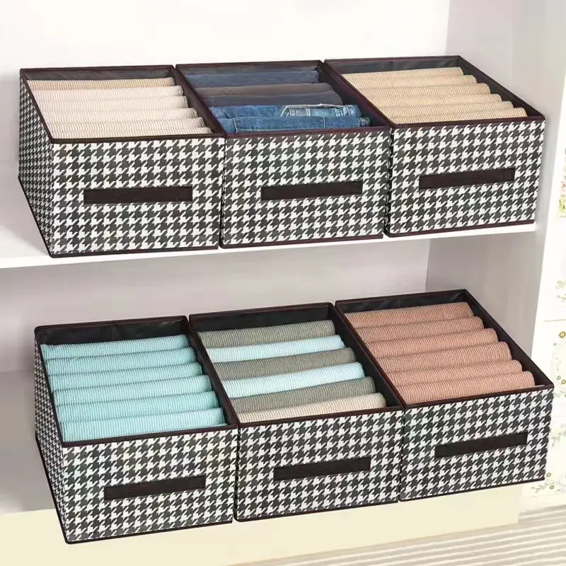 Storage box for household clothing pants for wardrobe layering artifacts drawer type clothing organizer box
