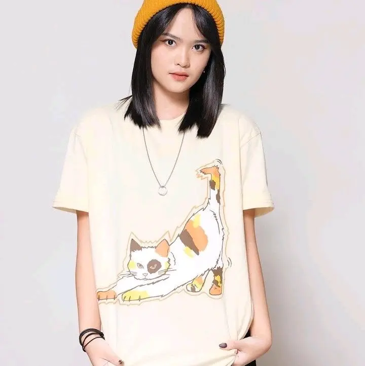Kaos JKT48 Adel Birthday 2023 Tshirt Wanita Basic Free PC/Goodie bag -Ivory 1