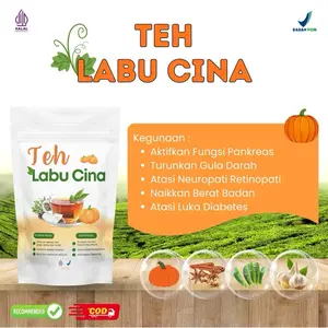 READY STOCK TEH LABU CINA DIABETES - TURUNKAN GULA DARAH - PERBAIKAN PANKREAS - HORMON INSULIN - NEUROPATI - RETINOPATI- HALAL BPOM ISI 10 SACHET