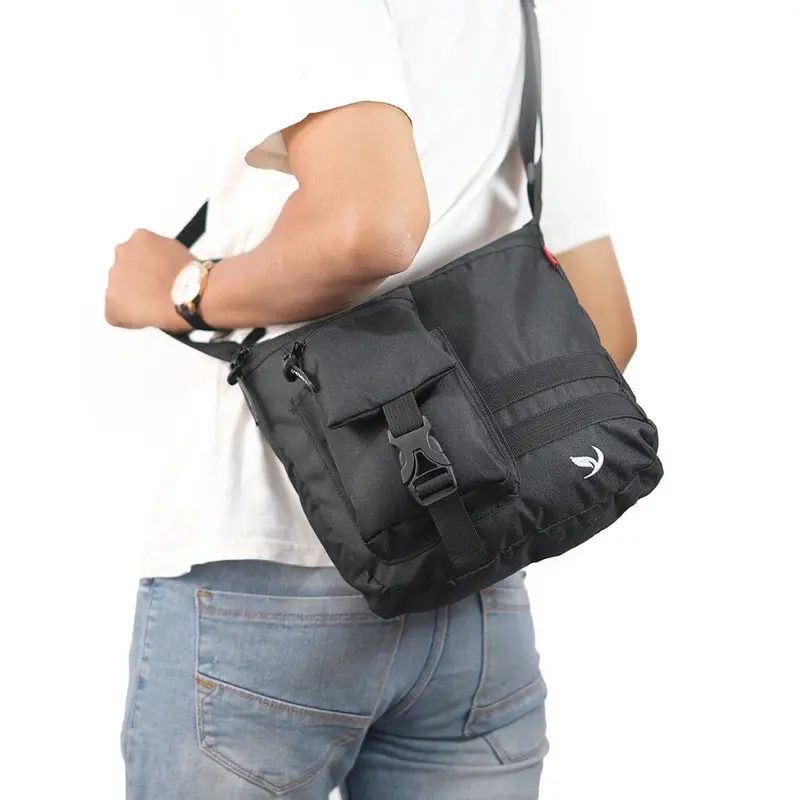 Tas Selempang Slingbag Natan Casual Kerja Slingbag Pria Multifungsi Canvas Premium 1