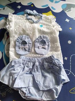 Product Review of Setelan Baju Brukat Jumper Rok Anak Bayi Perempuan Usia 0-6 Bulan Lucu Pakaian Baby Girl Kekinian Pergi JAlan Kondangan AGATHA JUMPER SET from N**a 1