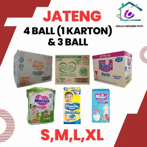 Paket 4 Ball Mamypoko S/M/L [1 Karton], Popok Bayi, Area Jawa Tengah Popok