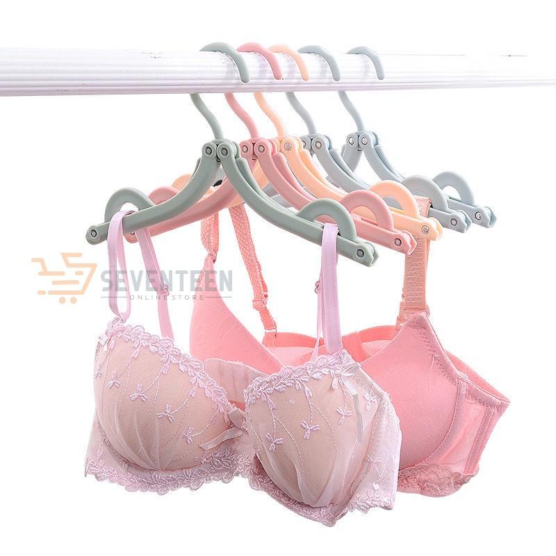 SEVENTEEN HANGER LIPAT MAGIC GANTUNGAN PAKAIAN BAJU LIPAT PORTABLE HANGER BAJU LIPAT TRAVEL GANTUNGAN JEMURAN BRA KAOS KAKI 1