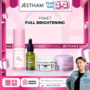Ready Jestham Paket Full Brightening skincare cewek