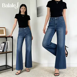 Balale Highwaist Cutbray Jeans Retro Cutbray Flare Baggy Jeans No Stretch Celana Jeans Cutbray Premium 9202