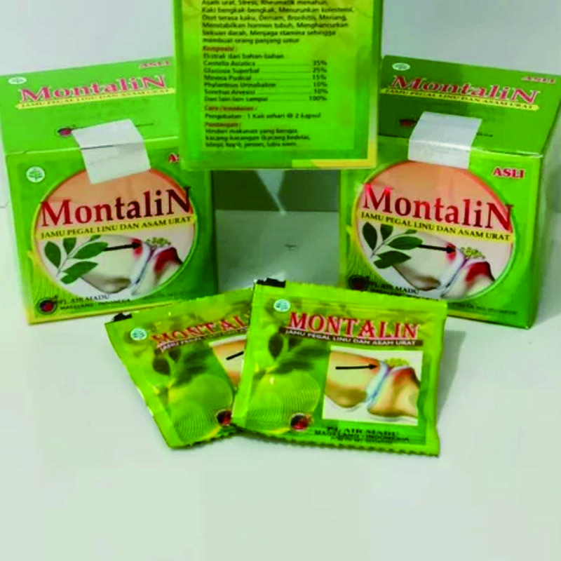 MONTALIN KAPSUL HERBAL MENGATASI PEGAL LINU, ASAM URAT DAN NYERI SENDI ORIGINAL 3