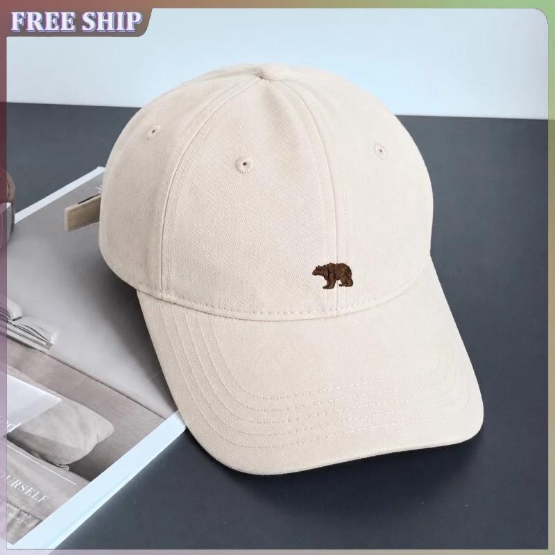 𝗙𝗹𝗮𝘀𝗵 𝗦𝗮𝗹𝗲 Mũ Lưỡi Trai Thêu Gấu Bắc Cực Tông Màu Trẻ Trung Dễ Phối Đồ