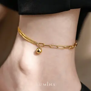 Lumina Jewels - Gelang Kaki Wonder One Titanium Korea Elegan Fashion Style Premium / Gelang Kaki Titanium Anti Karat
